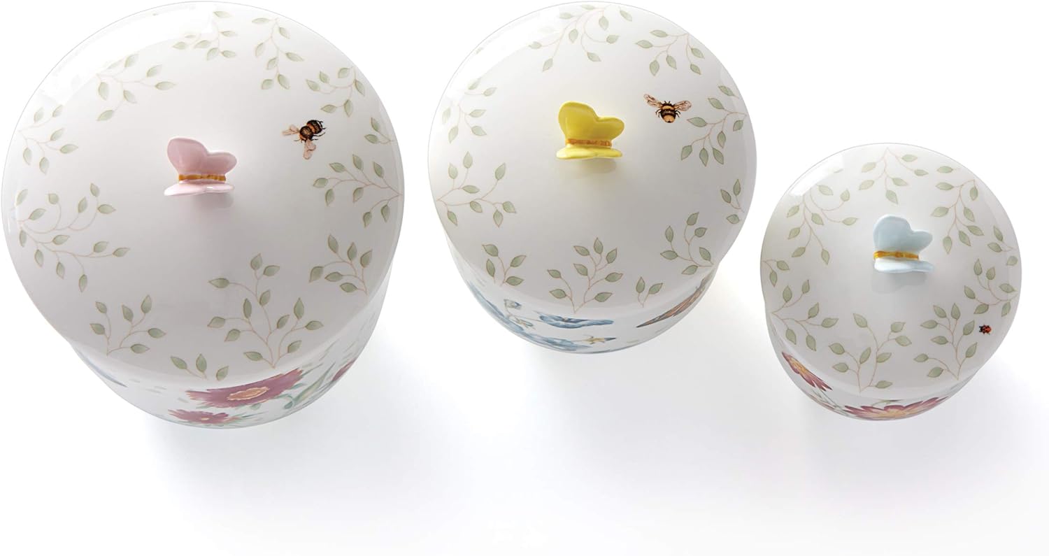 Lenox Butterfly Meadow 3-Piece Canister Set, 6.60 LB, Multi image 6