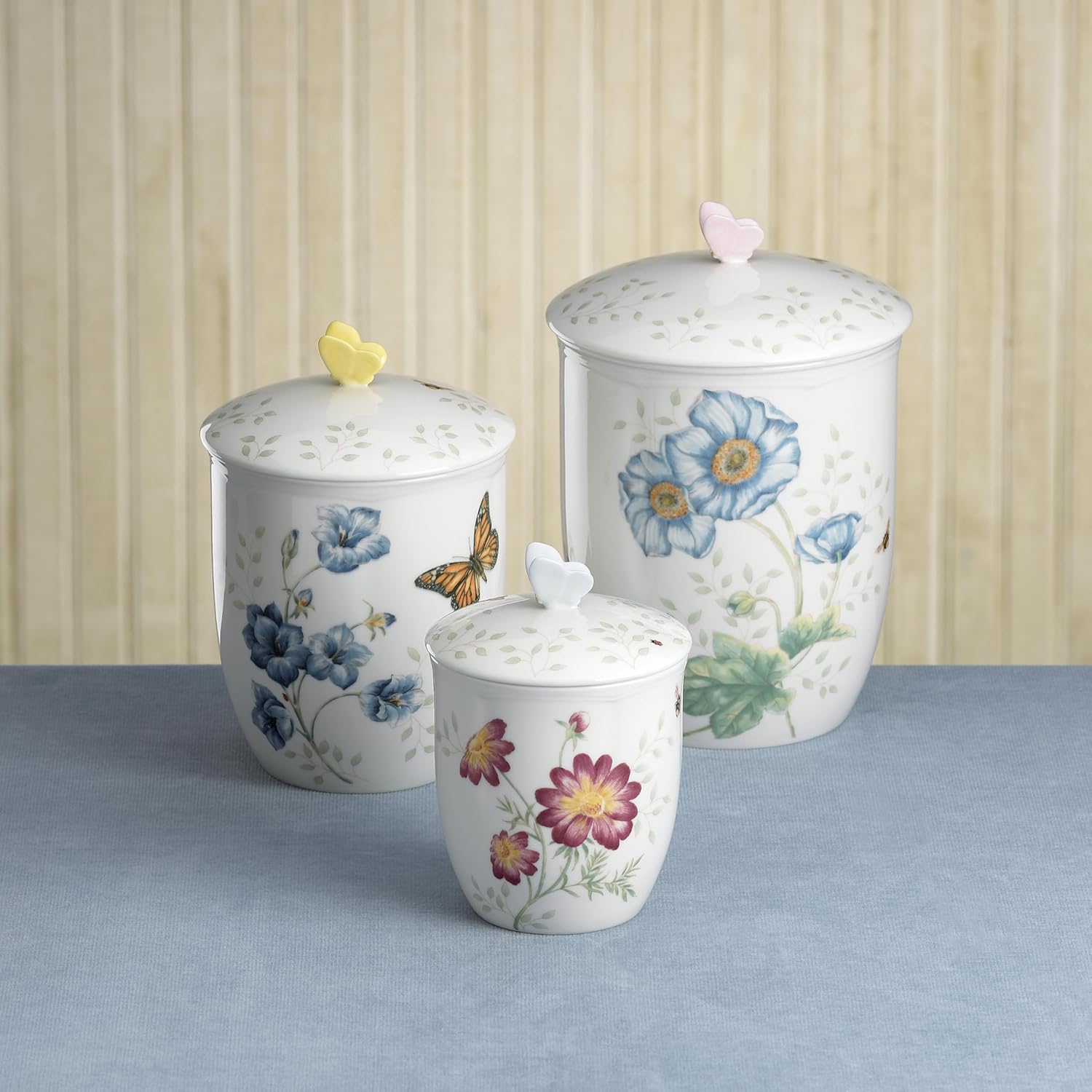 Lenox Butterfly Meadow 3-Piece Canister Set, 6.60 LB, Multi image 7