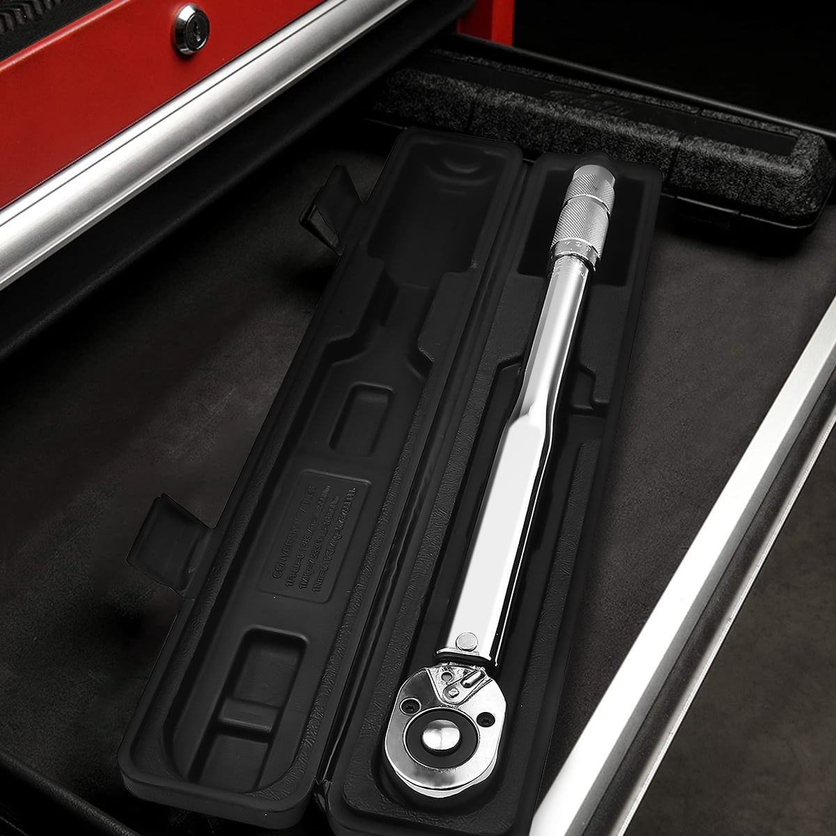 GOXAWEE 1/2-Inch Drive Click Torque Wrench, 24-Tooth Precision Dual-Direction Torque Wrench with Buckle, 20.6-154.9 ft.-lb/28-210 Nm, G5274B image 8