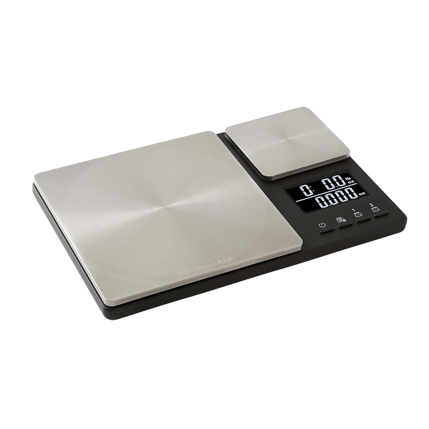 KitchenAid KQ909 Dual Platform Digital Kitchen and Food Scale, 11 pound capacity and Precision 16oz capacity, Black with Stainless Steel image 7