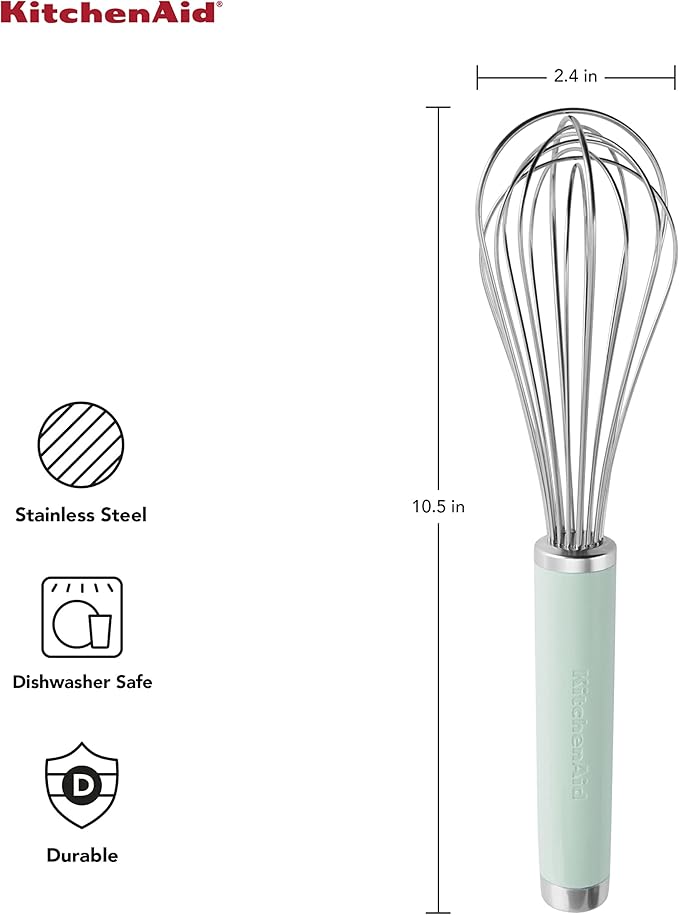 KitchenAid Classic Utility Whisk, 10.5-Inch, Pistachio image 3