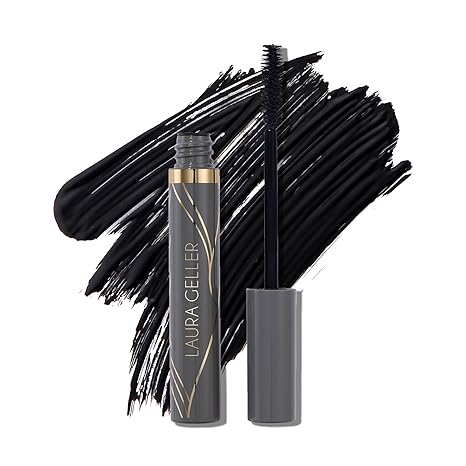 LAURA GELLER NEW YORK Always There Lengthening Mascara in Black - Defining, Curling, Buildable Formula Eye Makeup- Innovative Lengthening Brush - 1 count image 1