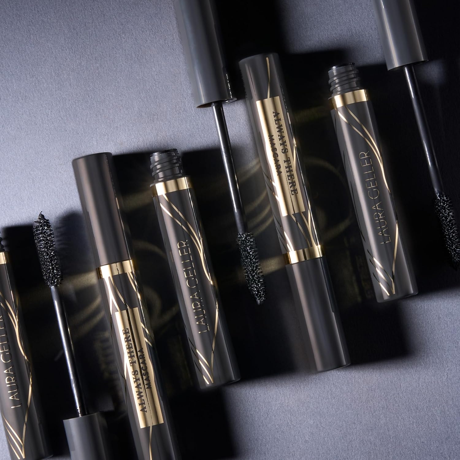 LAURA GELLER NEW YORK Always There Lengthening Mascara in Black - Defining, Curling, Buildable Formula Eye Makeup- Innovative Lengthening Brush - 1 count image 7