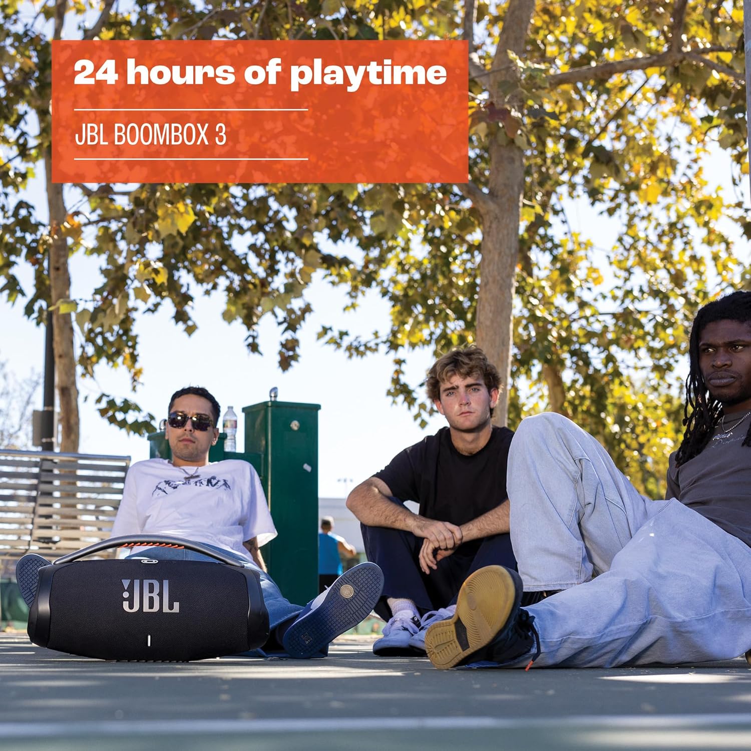 JBL Boombox 3 Black Portable Bluetooth Speaker with Massive Sound, Deepest Bass, IPX7 Waterproof, 24H Playtime, PartyBoost image 5