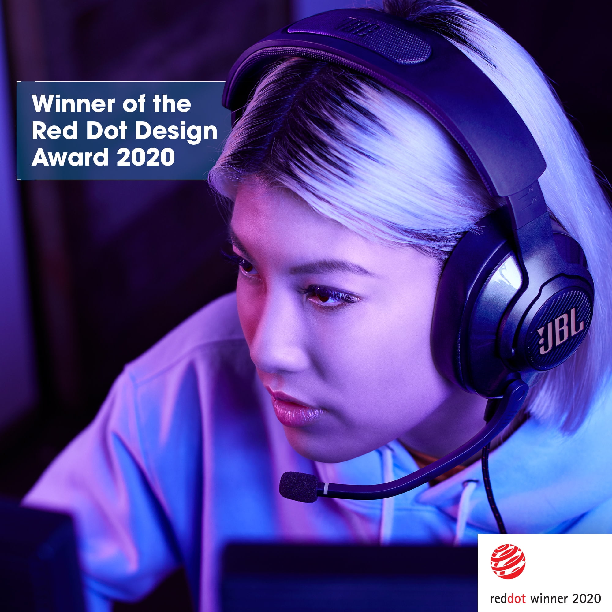 JBL Quantum 400 - USB over-ear PC gaming headset with game-chat dial - Gaming headset to give you an edge over the competition - Black image 2