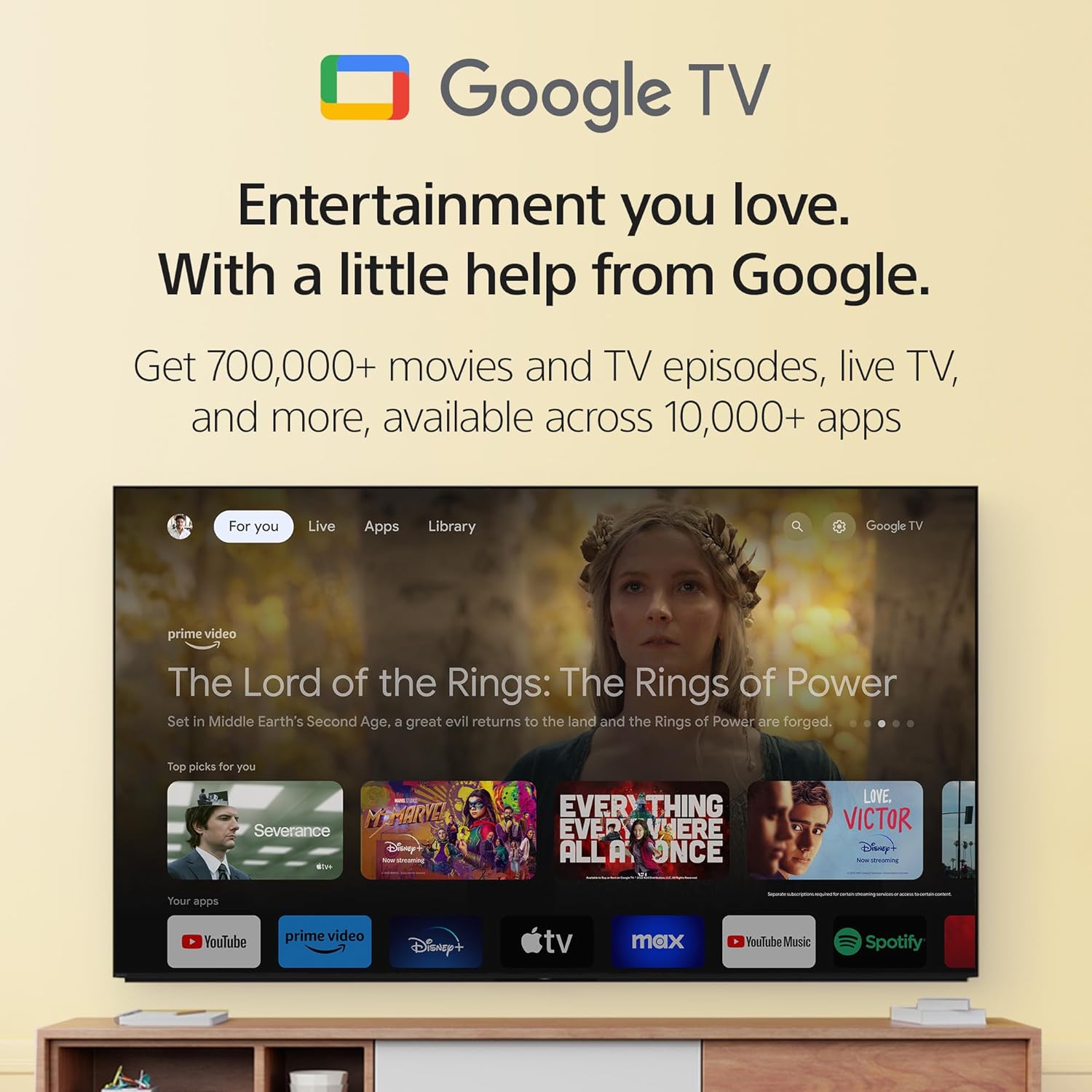 Sony 65 Inch 4K Ultra HD TV X77L Series: LED Smart Google TV KD65X77L- Latest Model, Black image 3