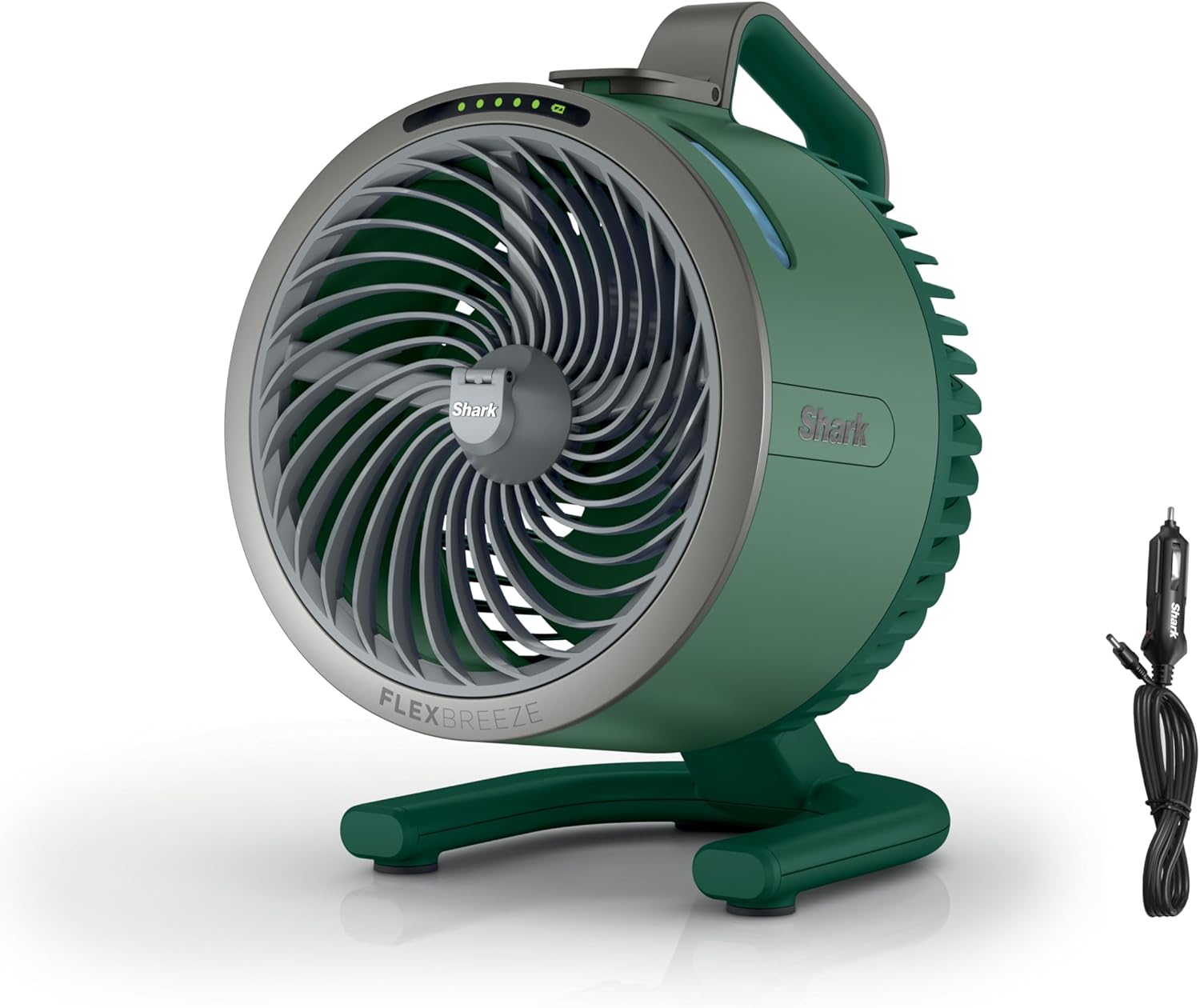 Shark FlexBreeze HydroGo Fan + Car Charger — Ultra-powerful portable fan that mists indoors & outdoors. Long lasting battery, 5 speeds, 2 bonus modes, & evaporative misting, Spruce, FA052QGN image 1