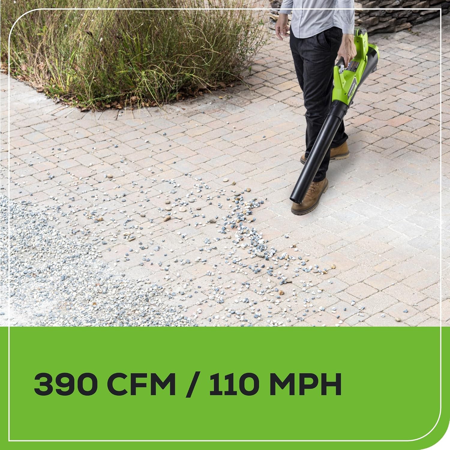 Greenworks 40V Lawn Care Combo Kit, Trimmer & Blower for Edging & Leaf Cleanup, 2.0Ah Battery & Charger (Gas-Free Yard Duo) image 9
