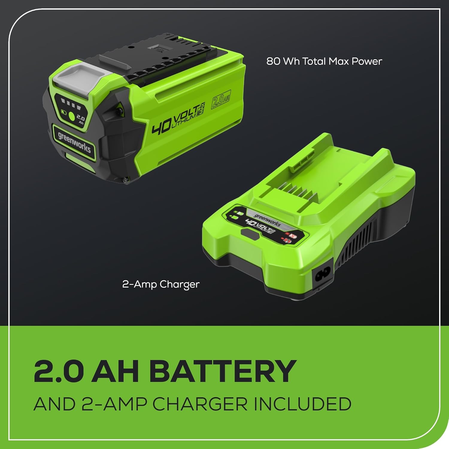 Greenworks 40V Lawn Care Combo Kit, Trimmer & Blower for Edging & Leaf Cleanup, 2.0Ah Battery & Charger (Gas-Free Yard Duo) image 11