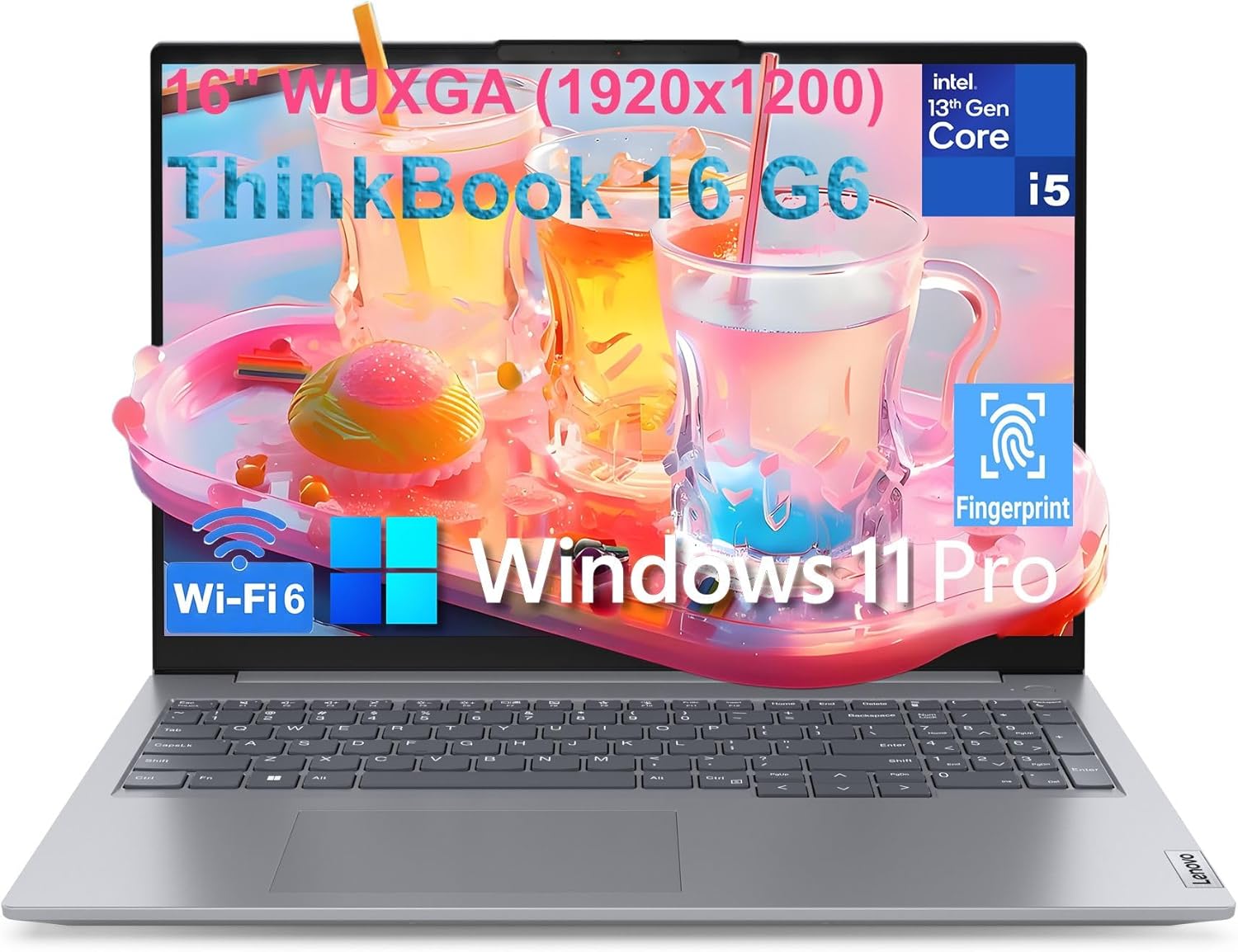 Lenovo 16" FHD Laptop Computers for Home Business Student, 13th Gen Intel Octa-Core i5-13420H (Beat i7-1355U), 32GB DDR5 RAM, 1TB PCIe SSD, WiFi 6, Thunderbolt 4, Fingerprint Reader, W11Pro, Wendbo image 1