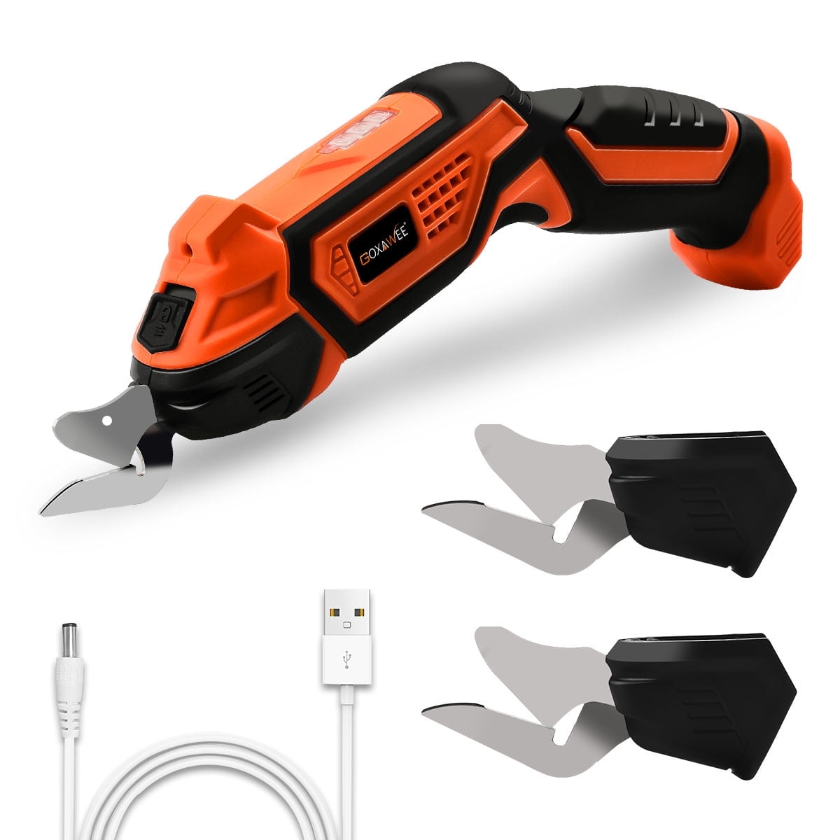 GOXAWEE Lightweight Farbric Cordless Electric Scissors, Black, 10.35 x 4.06 x 2.32 Inches, G5269-N image 1