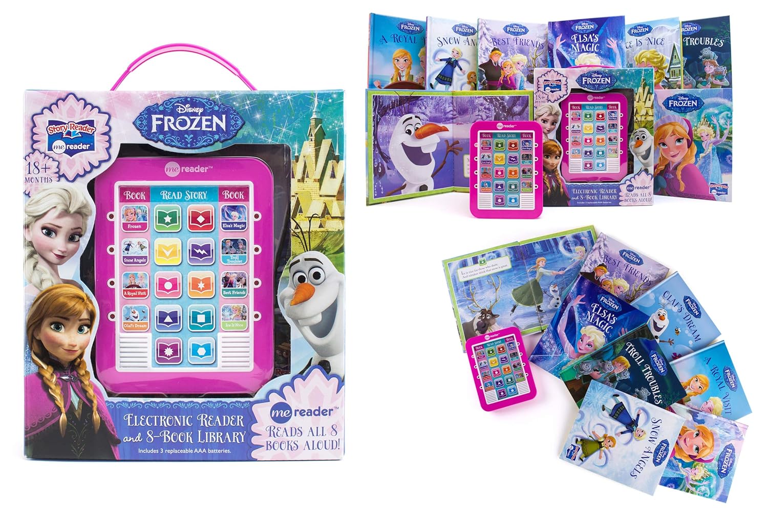 Disney Frozen Elsa, Anna, Olaf, and More! - Me Reader Electronic Reader and 8-Sound Book Library – Great Alternative to Toys for Christmas - PI Kids image 7
