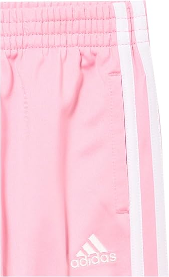 adidas Little Girl's Zip Front Classic Tricot Jacket and Joggers Set image 4