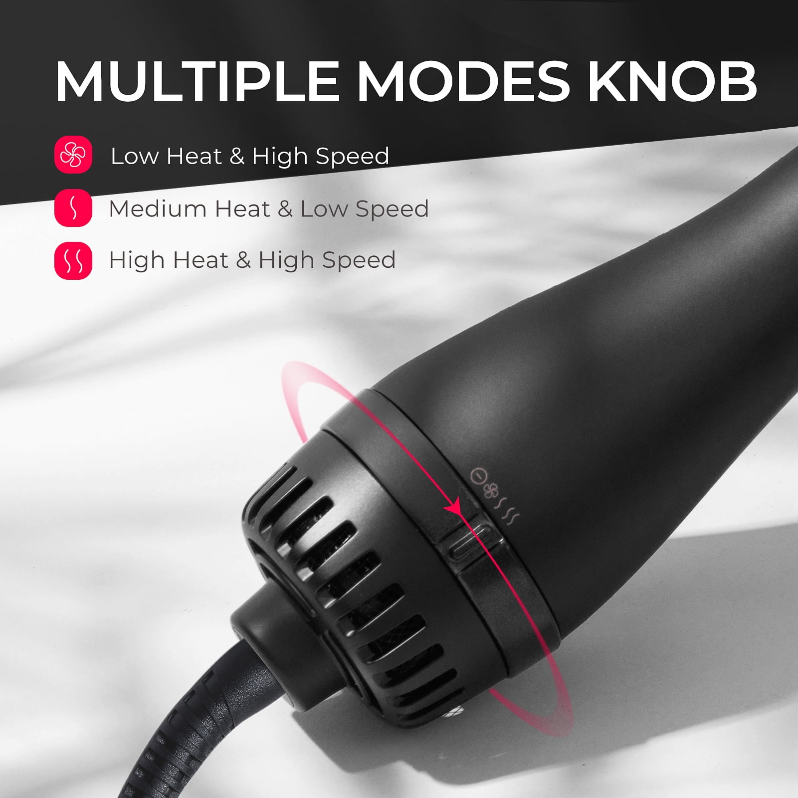 TYMO 4-in-1 Hair Dryer Brush, Blow Dryer & Volumizer with Negative Ion Technology, Hot Air Brush with Ceramic Barrel for Smooth, Frizz-Free Styling image 6