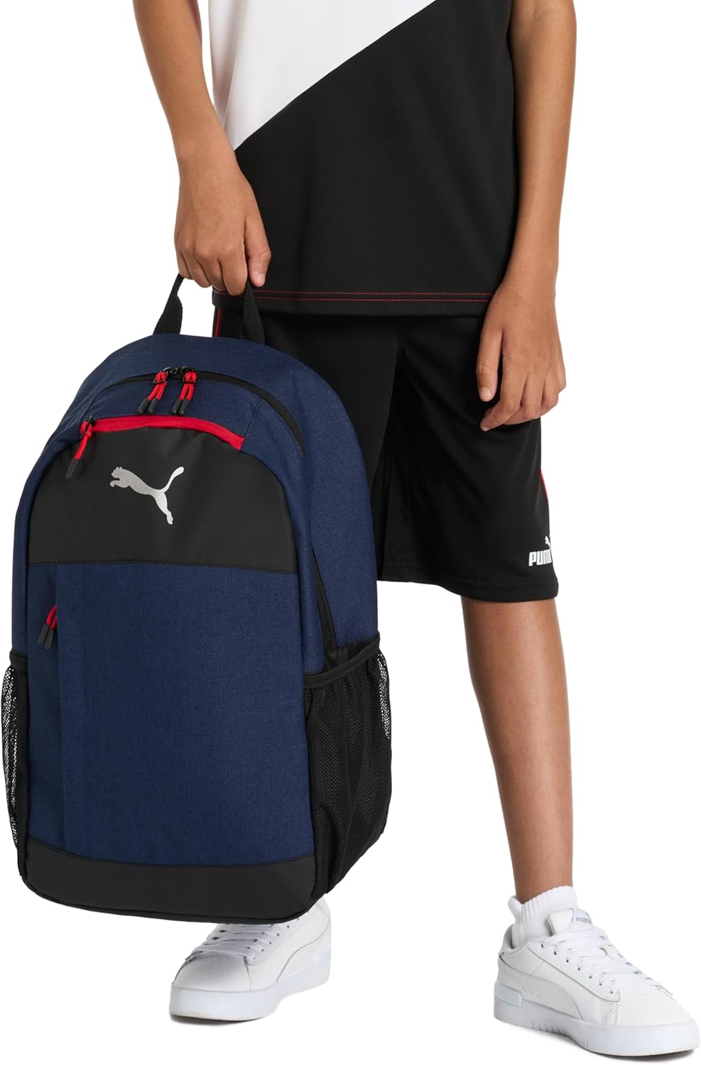 PUMA Unisex Kid's Terrain Backpack, Navy Blue Heather, Large image 5