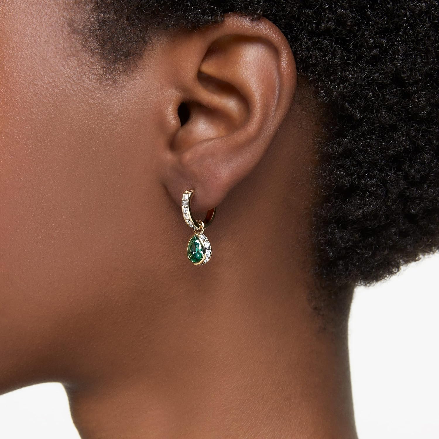 Swarovski Chroma Stud Earring Collection, Rhodium and Gold Tone Finishes, Multi-Color Crystals image 5