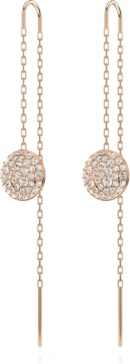 Swarovski Meteora Earrings Collection, Meteor Inspired Design with Snow Pavé of Clear Round Crystals image 3