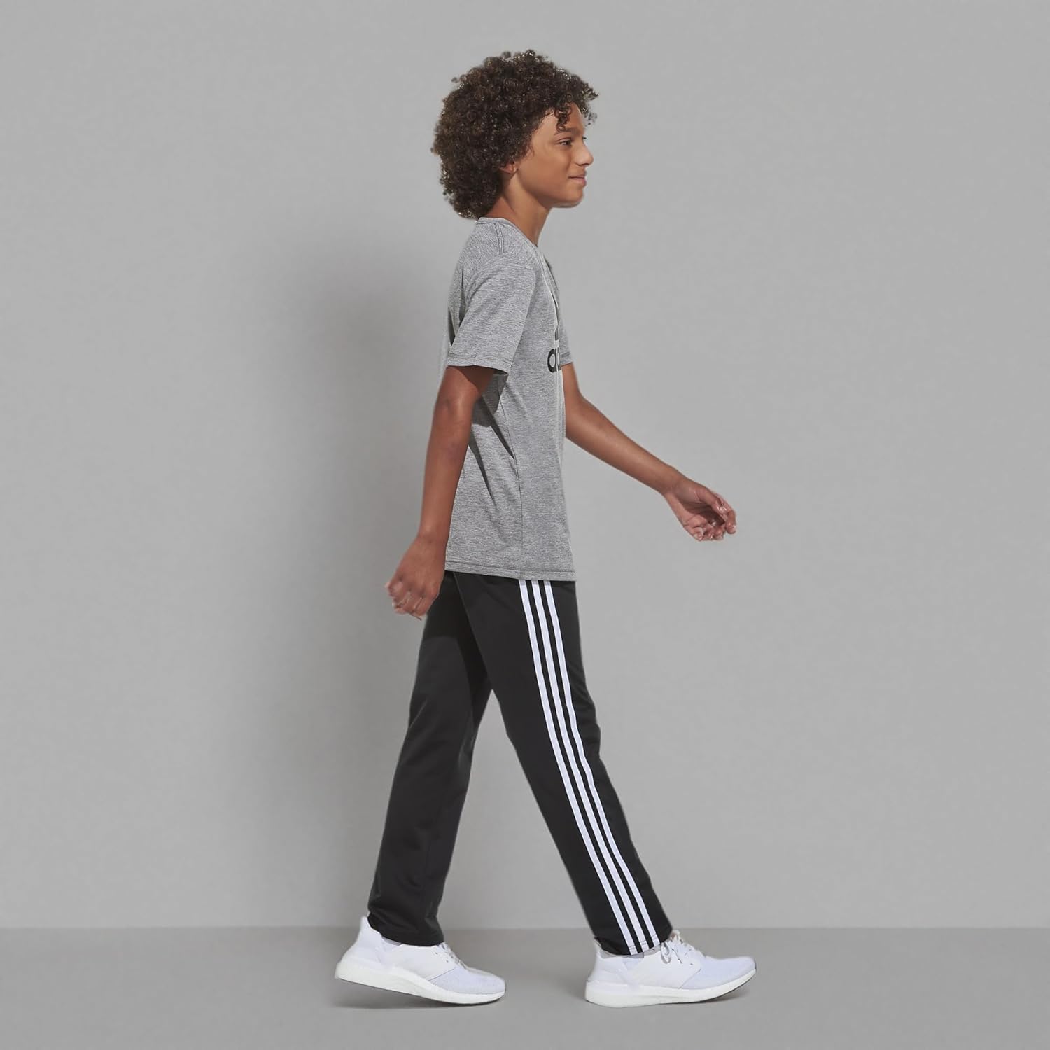 adidas Boys' Iconic Tricot Athletic Pants image 2