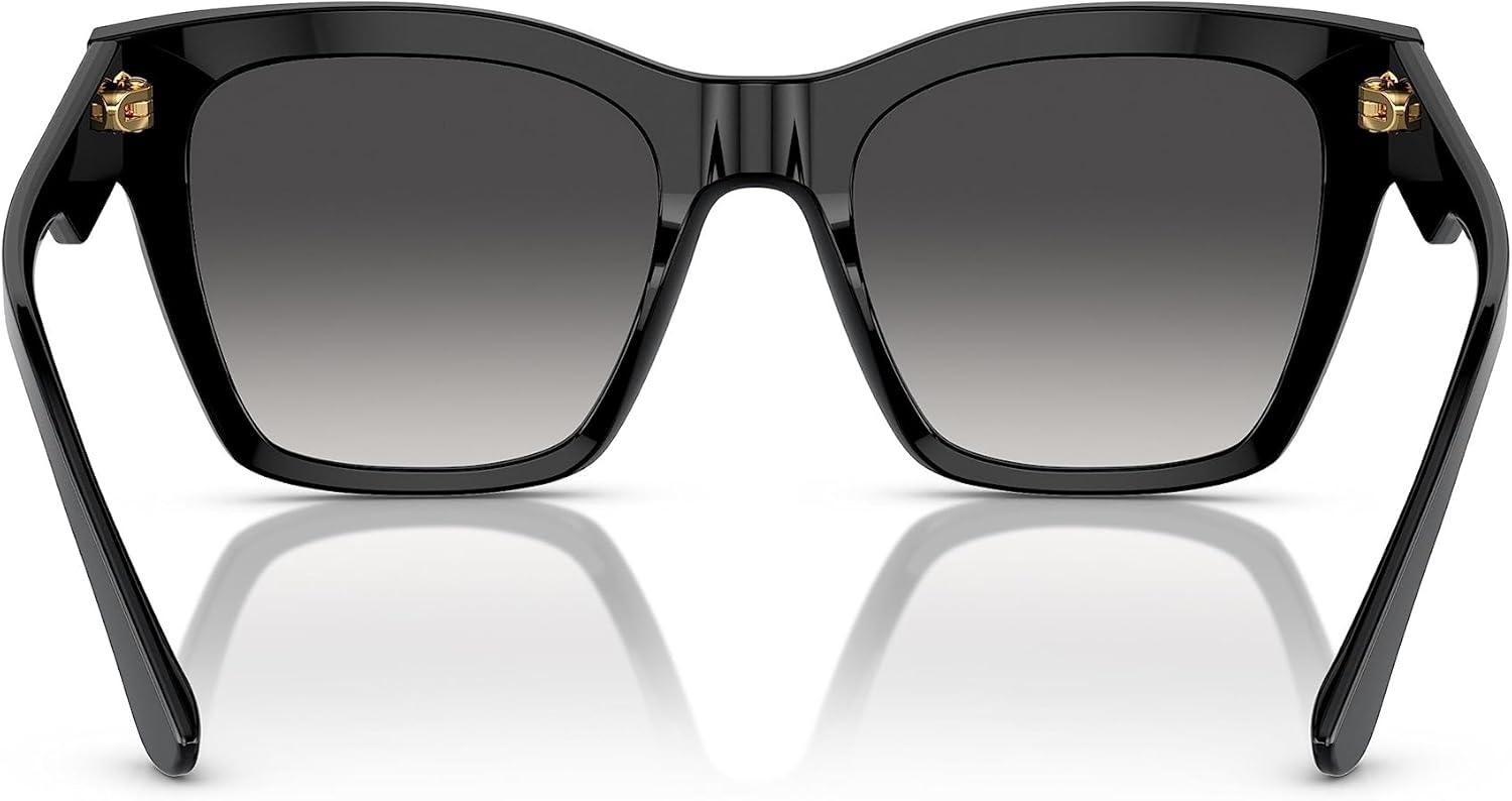 Dolce & Gabbana Women's Round Fashion Sunglasses, Black/Grey Gradient, One Size image 3