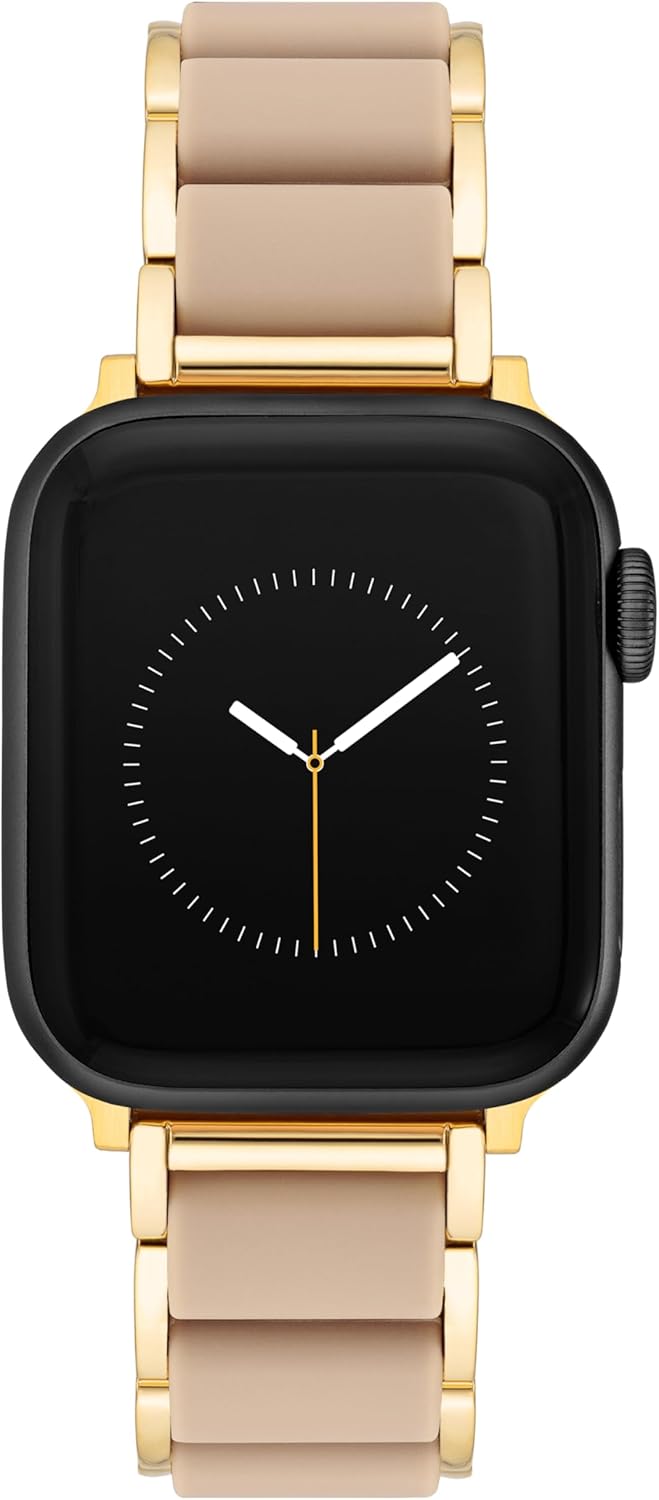 Anne Klein Rubberized Fashion Bracelet for Apple Watch, Secure, Adjustable, Apple Watch Replacement Band, Fits Most Wrists image 1