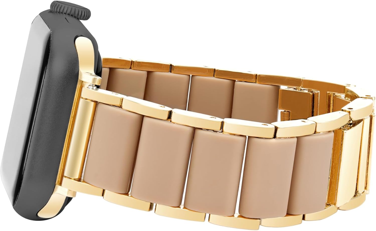 Anne Klein Rubberized Fashion Bracelet for Apple Watch, Secure, Adjustable, Apple Watch Replacement Band, Fits Most Wrists image 2