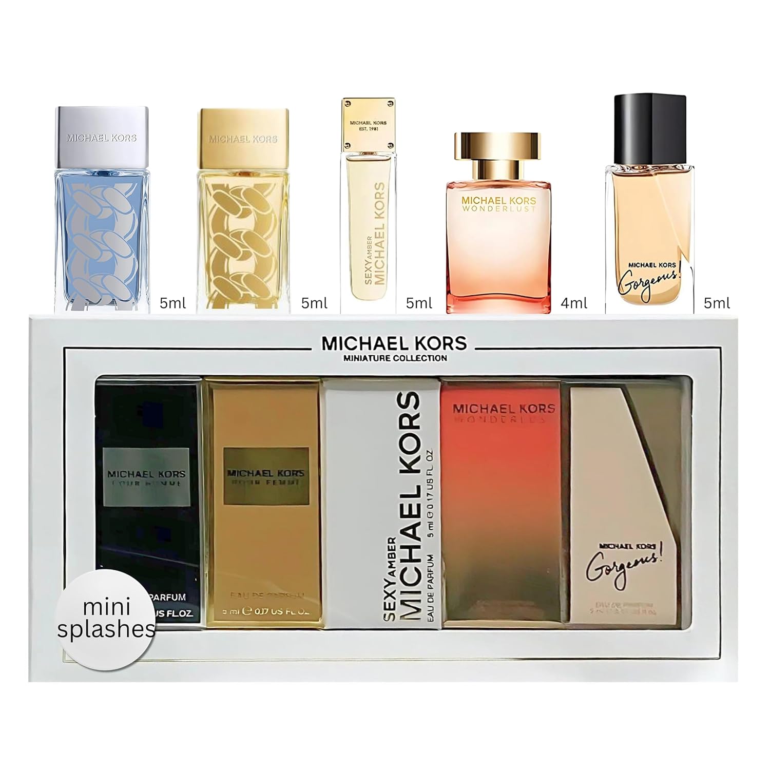 Michael Kors Perfume for Women Mini Gift Set Variety Splashes image 1