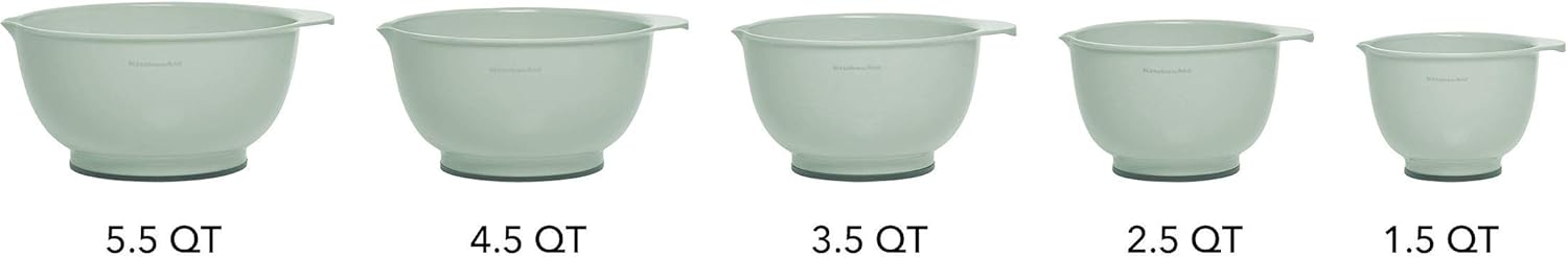 KitchenAid - KE178OSPIA KitchenAid Classic Mixing Bowls, Set of 5, Pistachio image 3