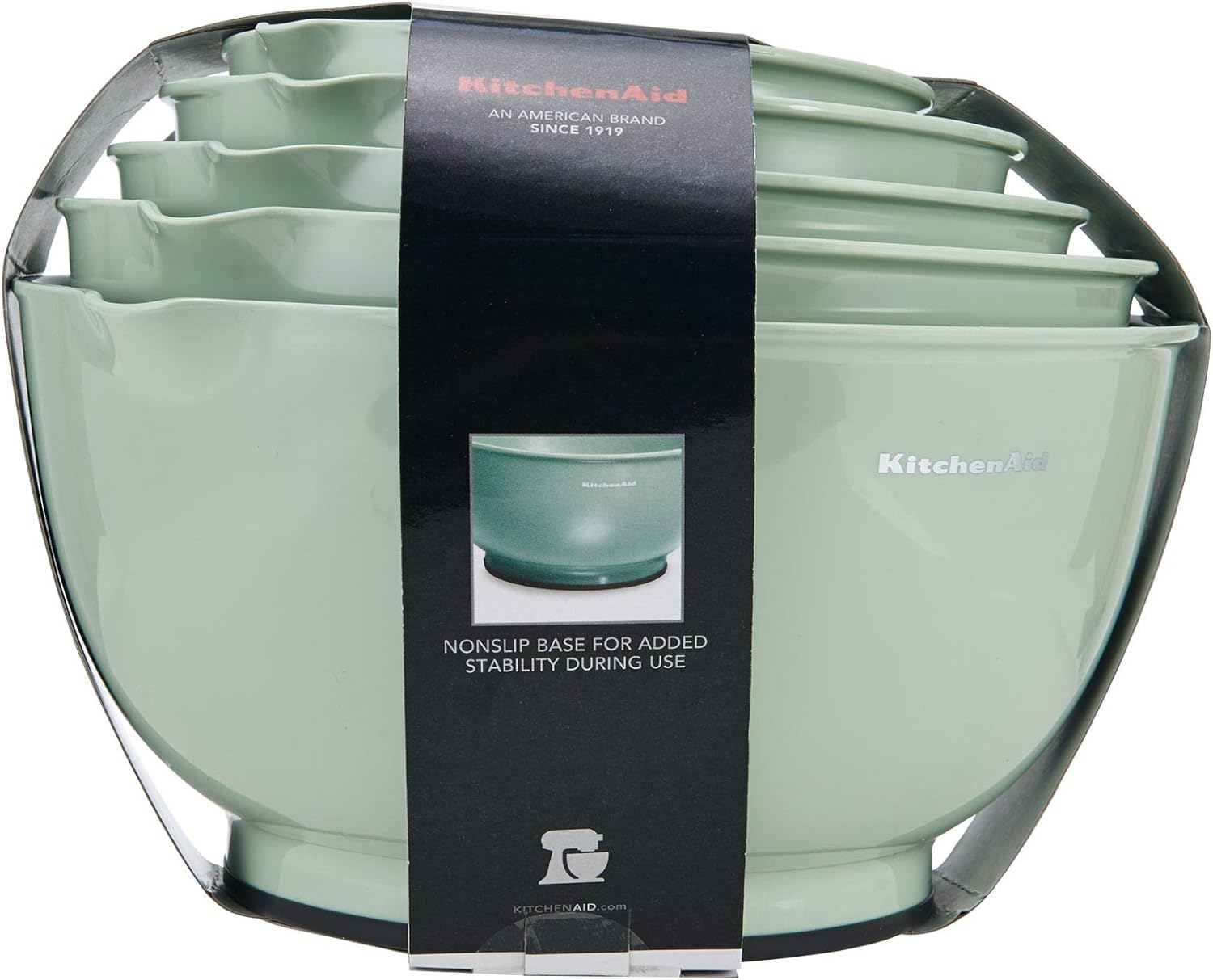 KitchenAid - KE178OSPIA KitchenAid Classic Mixing Bowls, Set of 5, Pistachio image 5