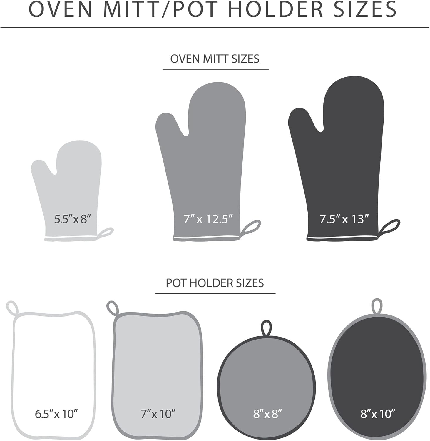 KitchenAid Beacon Two-Tone Non-Slip Oven Mitt Set, Cool Grey/Frost Grey, 5.75"x13", 2 Piece image 6