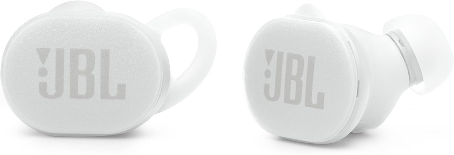 JBL Endurance Race 2 - Waterproof (IP68) Sports True Wireless Earbuds with 4 mics for Crisp, Clear Calls, Pure Bass Sound, 48Hrs of Playback, Plus Speed Charging & Active Noise Cancelling (White) image 2