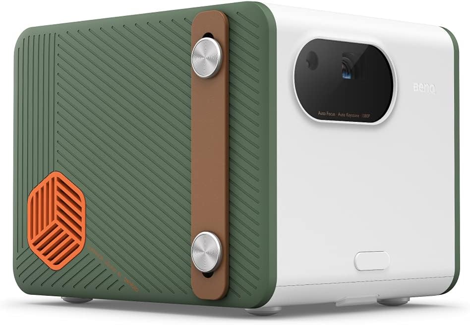 BenQ GS50 1080p Wireless Outdoor Projector | Smart Android TV | WiFi & Bluetooth | 2.1 Channel Speakers with Extra Bass | HDR10 | Autofocus & Keystone | Portable Movie Projector for Camping & Home image 1