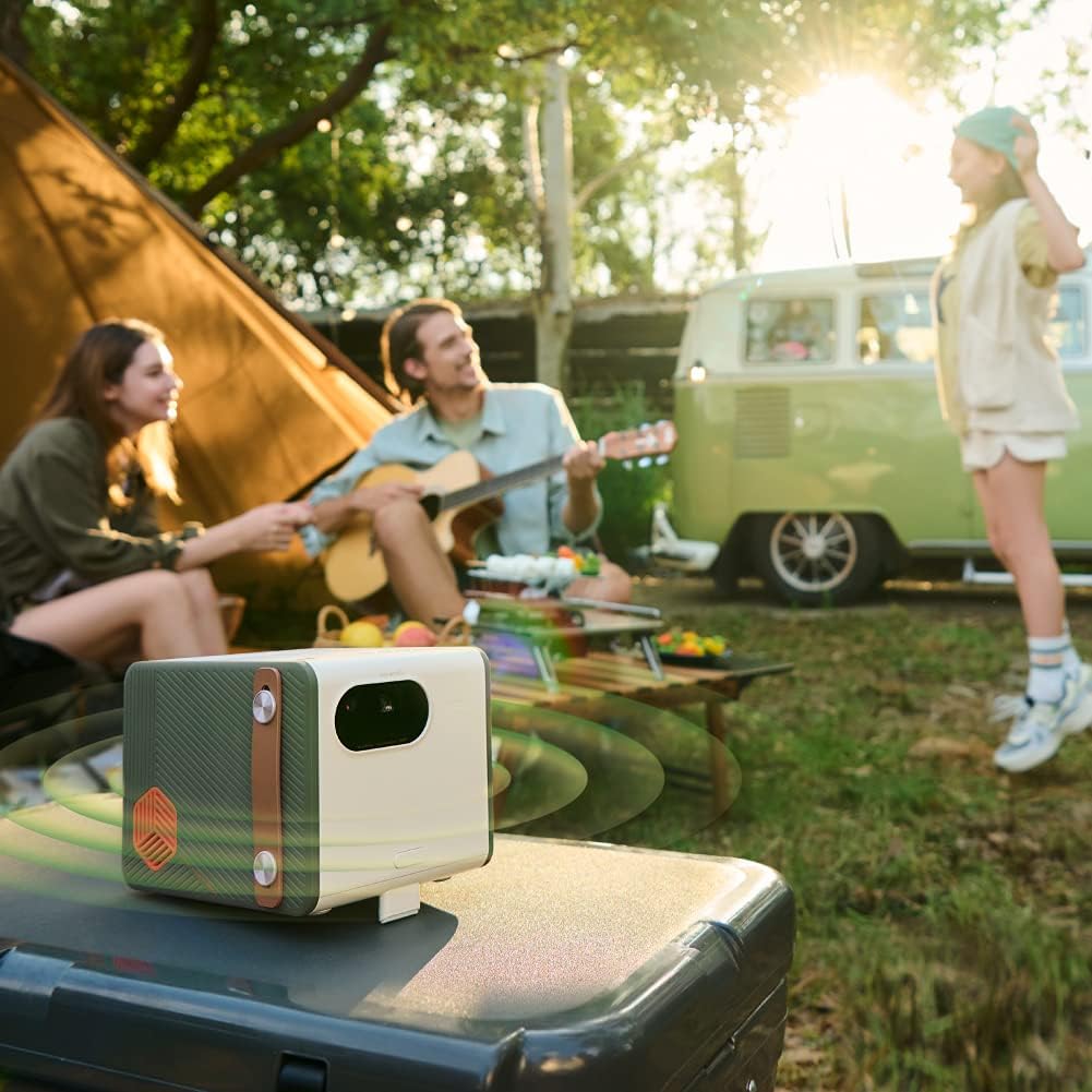 BenQ GS50 1080p Wireless Outdoor Projector | Smart Android TV | WiFi & Bluetooth | 2.1 Channel Speakers with Extra Bass | HDR10 | Autofocus & Keystone | Portable Movie Projector for Camping & Home image 5