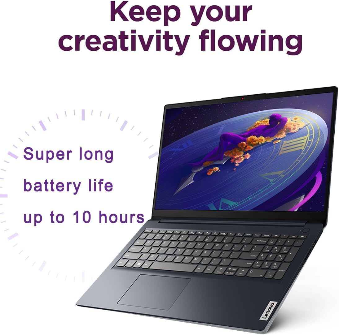 Lenovo IdeaPad (15.6" FHD Anti-Glare, Intel Core i5-1235U (> i7-1165G7), 16GB RAM, 1TB SSD), Laptop for Home, Student, Business, Webcam w/ Shutter, 10-Hour Long Battery Life, Win 11 Home in S Mode image 5