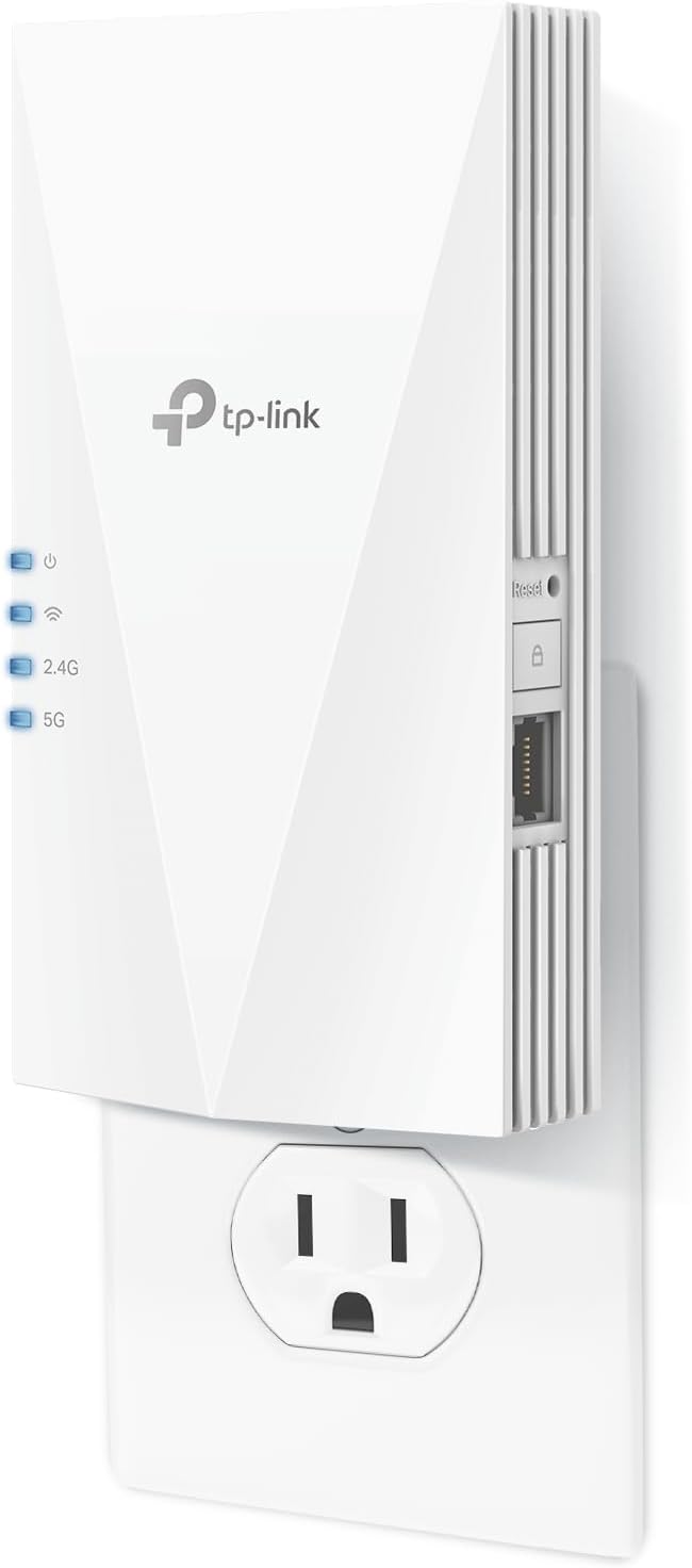 TP-Link AX1500 WiFi Extender Internet Booster(RE500X), WiFi 6 Range Extender Covers up to 1500 sq.ft and 25 Devices,Dual Band, AP Mode w/Gigabit Port, APP Setup, OneMesh Compatible image 1