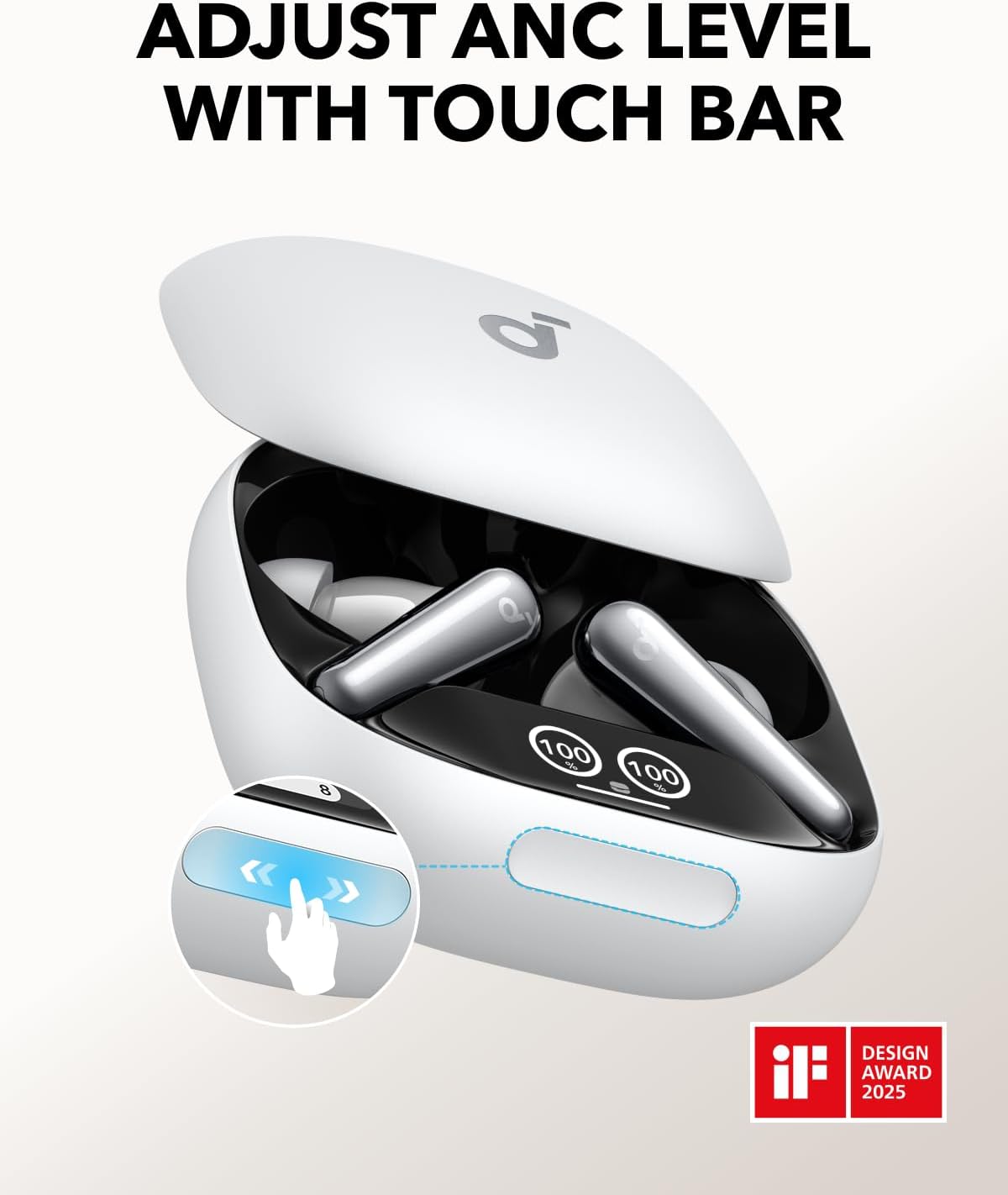 Soundcore Liberty 4 Pro by Anker, Noise Cancelling Wireless Earbuds, 7-Sensor and Real-Time Adaptive Noise Cancelling, 2× Faster Charging, Studio-Level Hi-Fi Music, Clear Calls with 6 Mics and AI image 2
