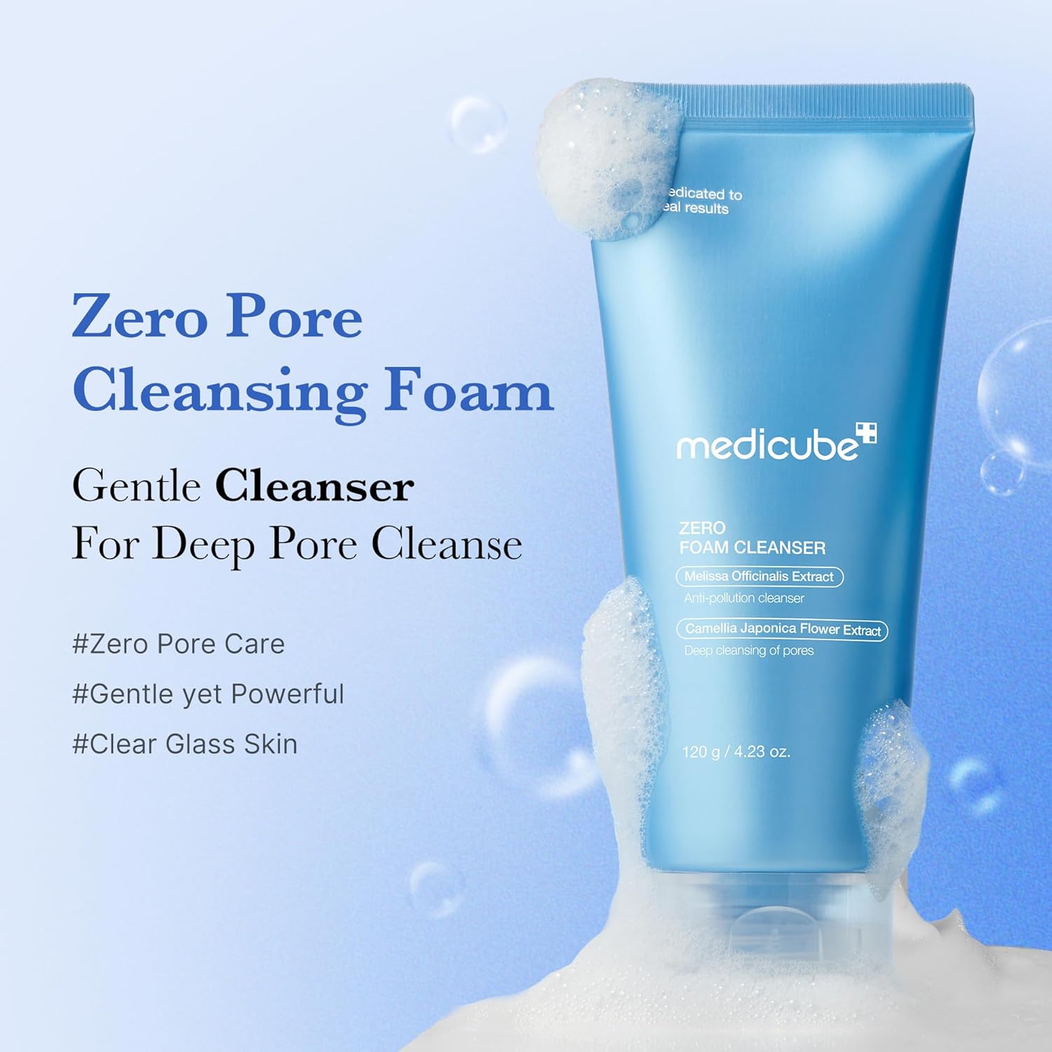 medicube Zero Foam Cleanser for Sensitive Skin - Sebum Control, Moisture Balance, and Pore Minimization | Korean Skincare image 2