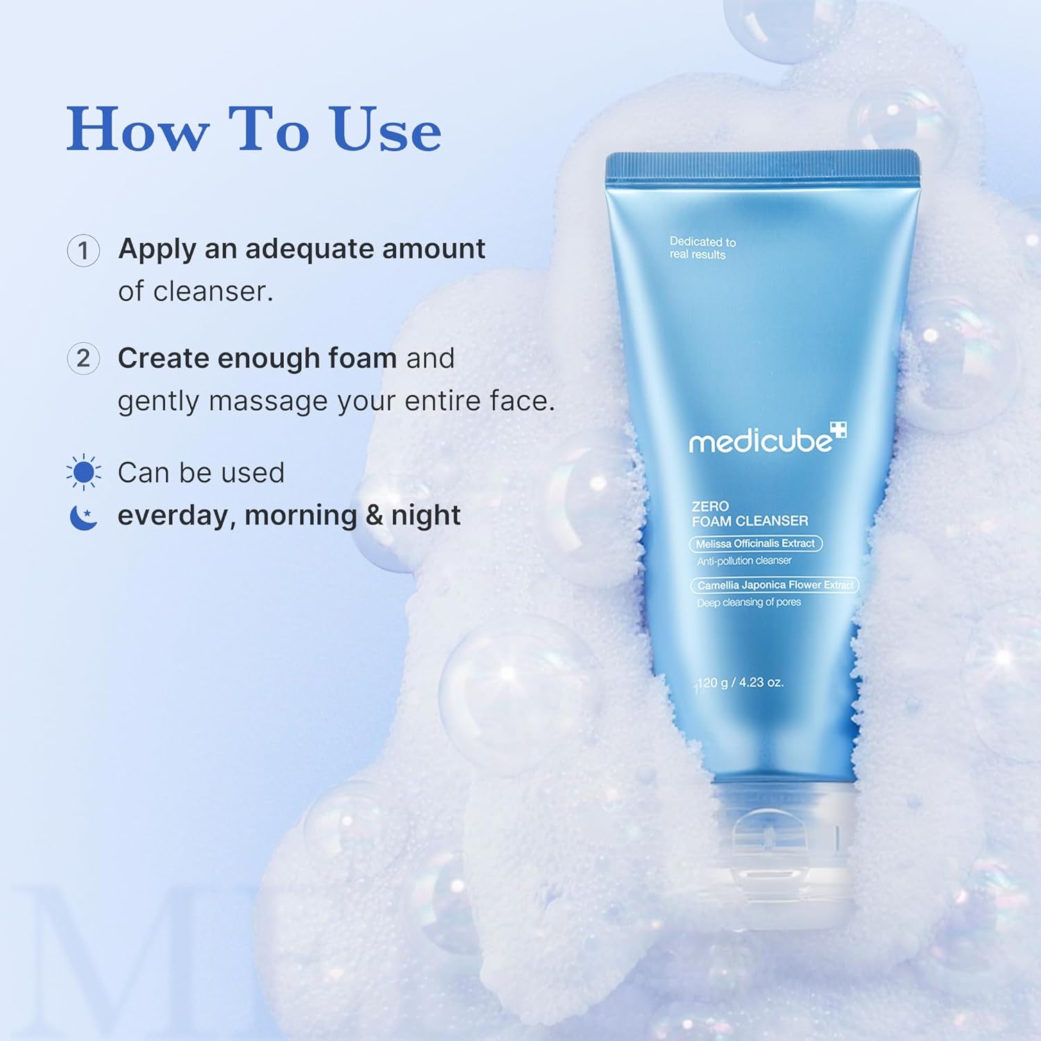 medicube Zero Foam Cleanser for Sensitive Skin - Sebum Control, Moisture Balance, and Pore Minimization | Korean Skincare image 6