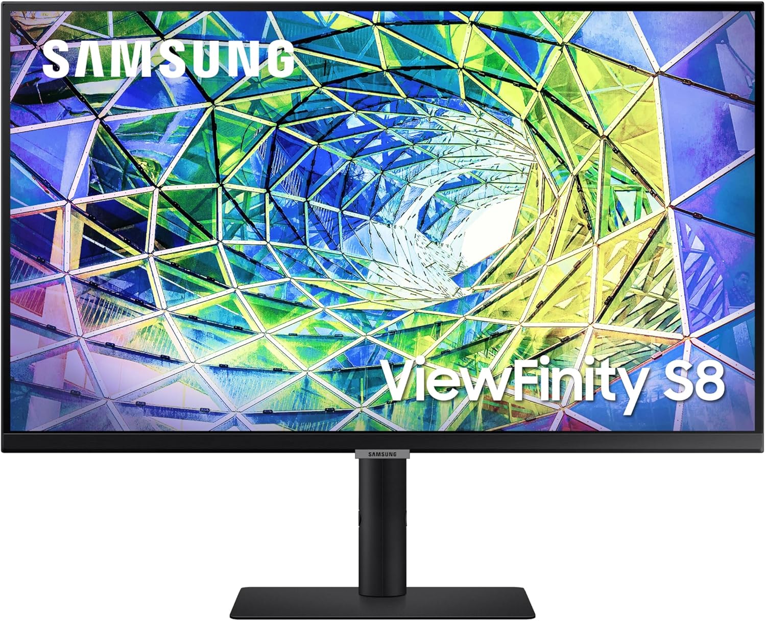 Samsung 27” S80UA 4K UHD IPS HDR10 High Resolution Monitor, USB-C, Eye Saver Mode, Eco Saving Plus, LS27A804UJNXGO, 2025, 3 Year Warranty image 1