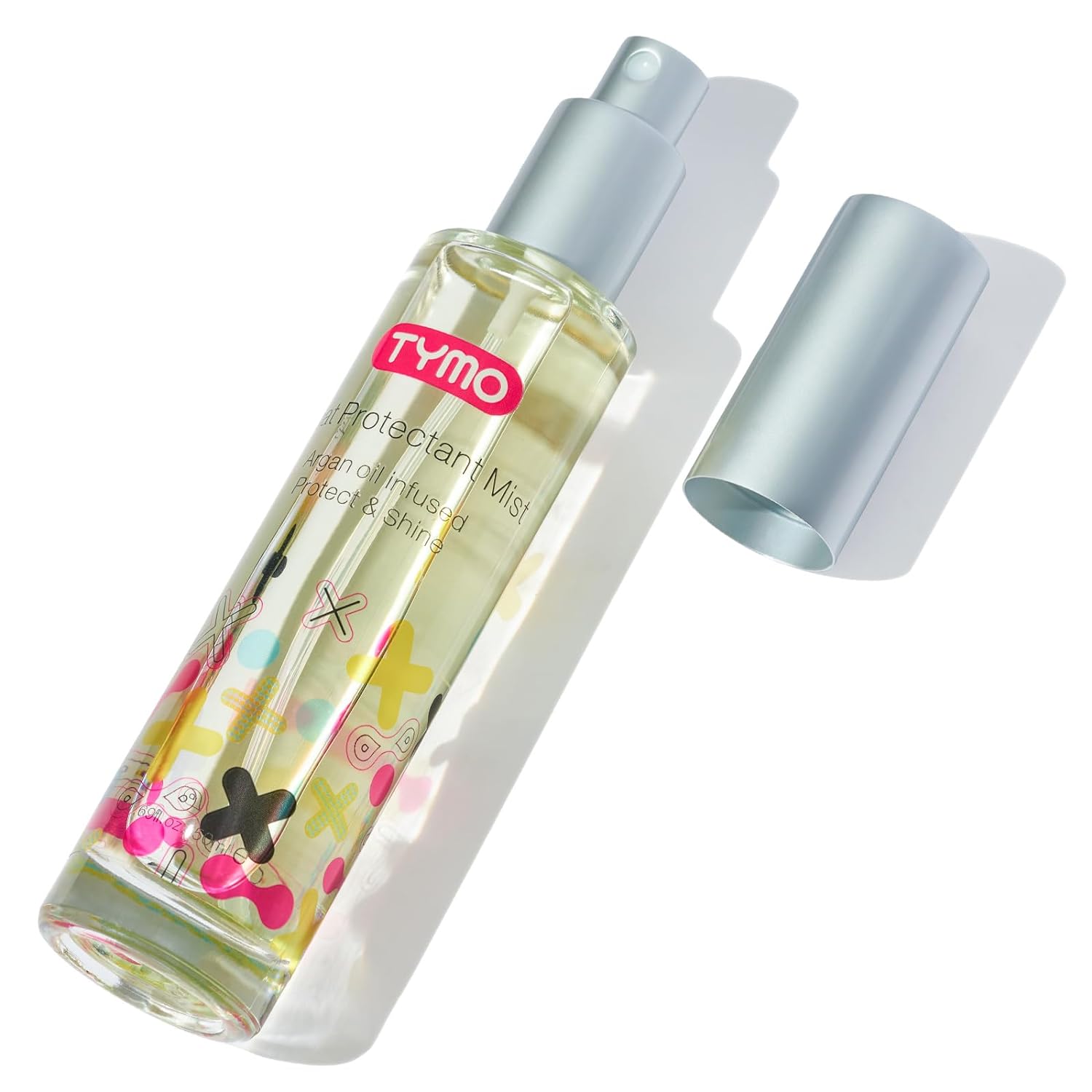 TYMO Heat Protectant Spray for Hair with Argan Oil for Styling Tools, Heat Protection Spray to Smooth & Hydrate, Natural Clean Formulation, Multi-benefit Treatment, Lightweight for All Hair Types image 1