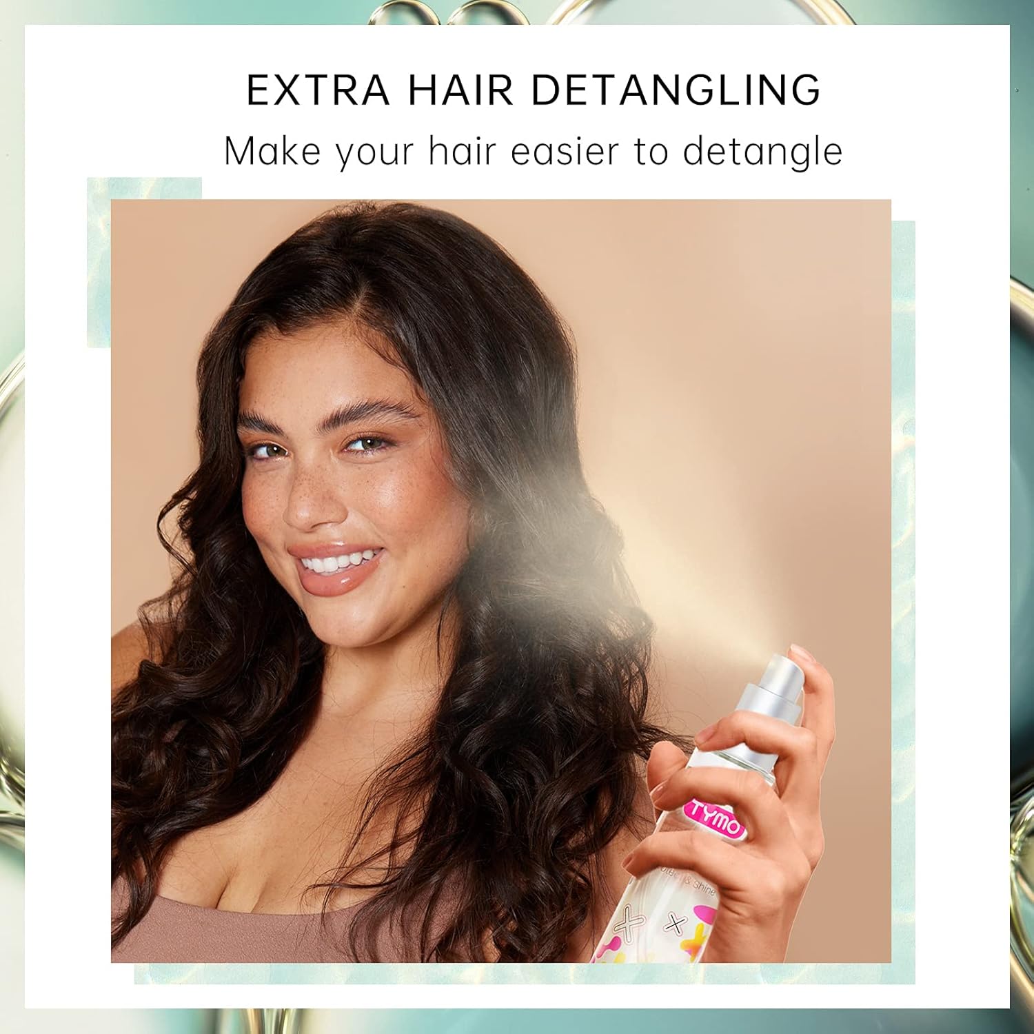 TYMO Heat Protectant Spray for Hair with Argan Oil for Styling Tools, Heat Protection Spray to Smooth & Hydrate, Natural Clean Formulation, Multi-benefit Treatment, Lightweight for All Hair Types image 7