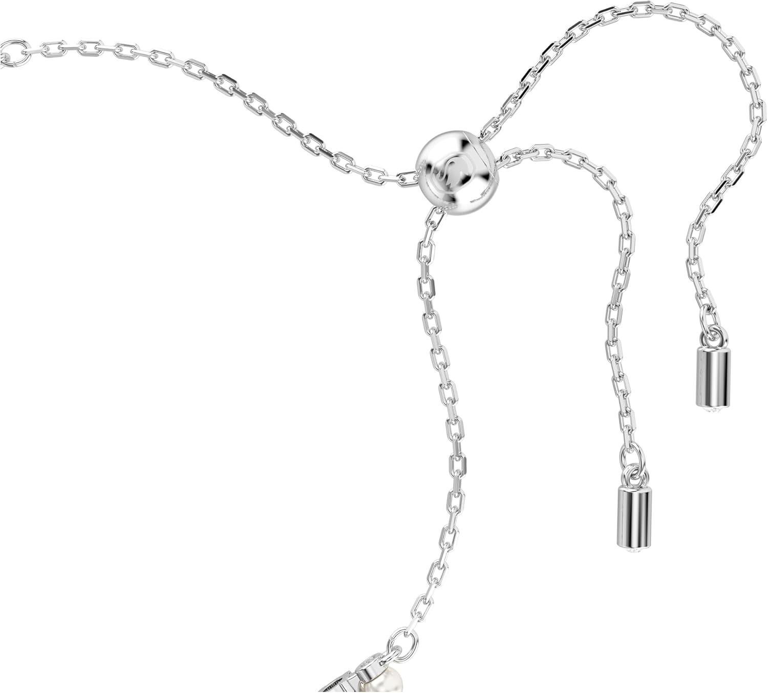 Swarovski Matrix Pendant, Earrings, Bracelet, Crystal Pearl, Round Cut Clear Crystals, Rhodium and Rose Gold-Tone Finishes image 3