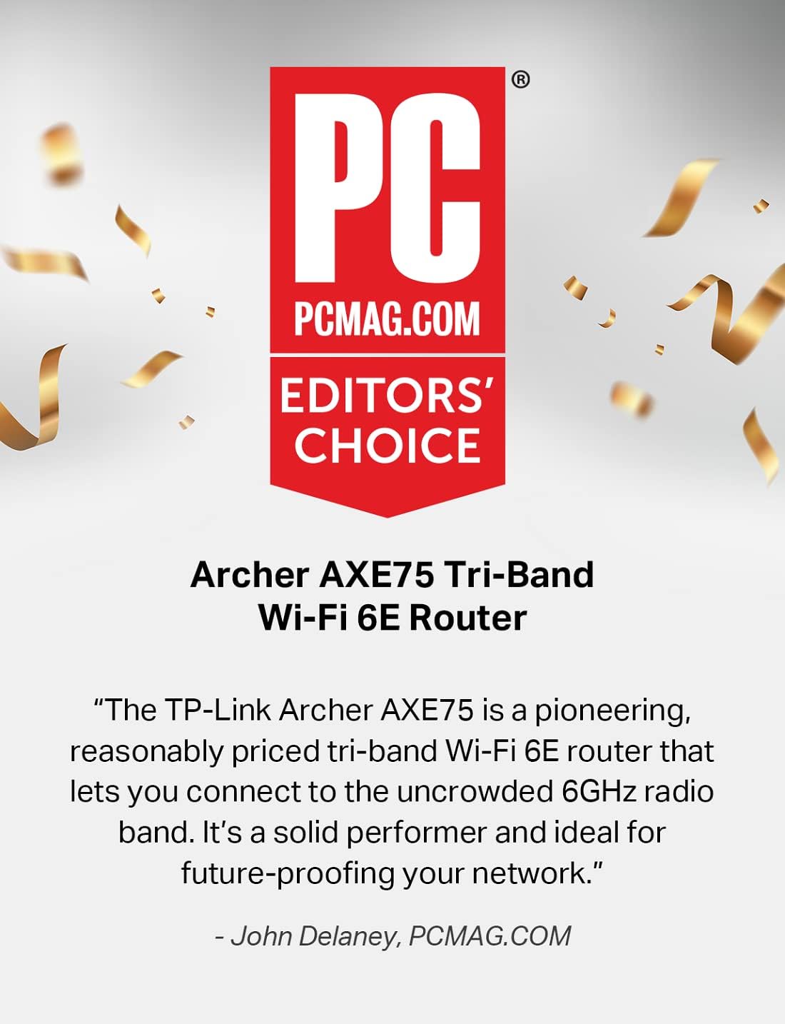 TP-Link AXE5400 Tri-Band WiFi 6E Router (Archer AXE75)- Gigabit Wireless Internet Router, ax Router for Gaming, VPN Router, OneMesh, WPA3, Black image 2