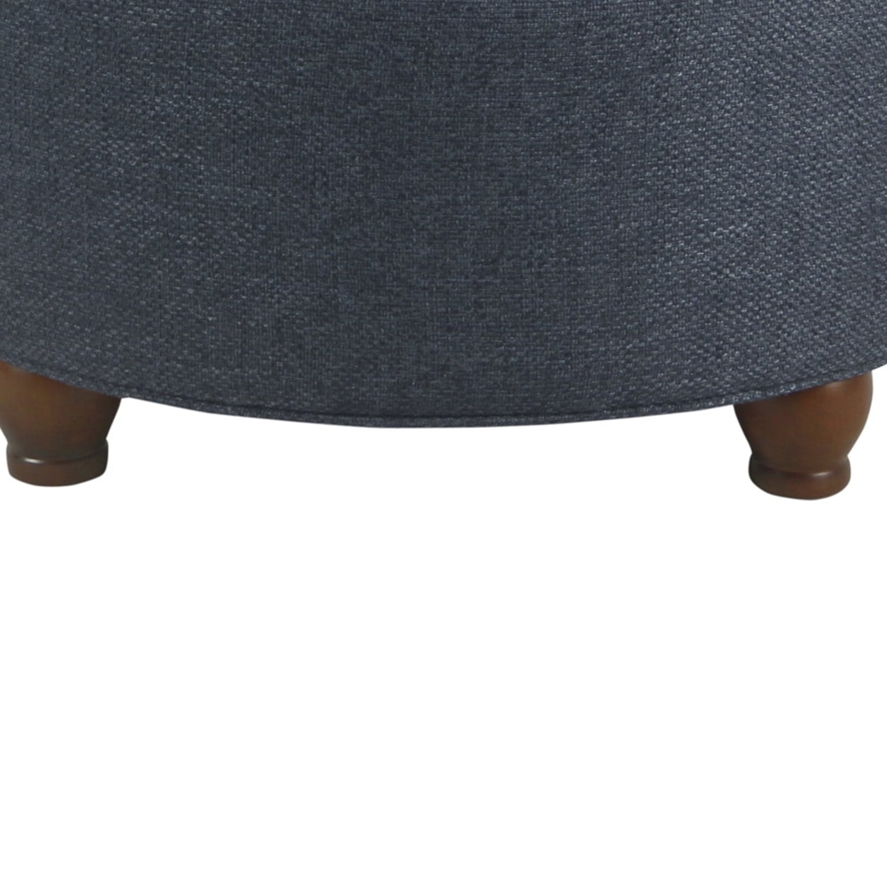 HomePop Large Tufted Round Storage Ottoman, Multiple Colors image 4