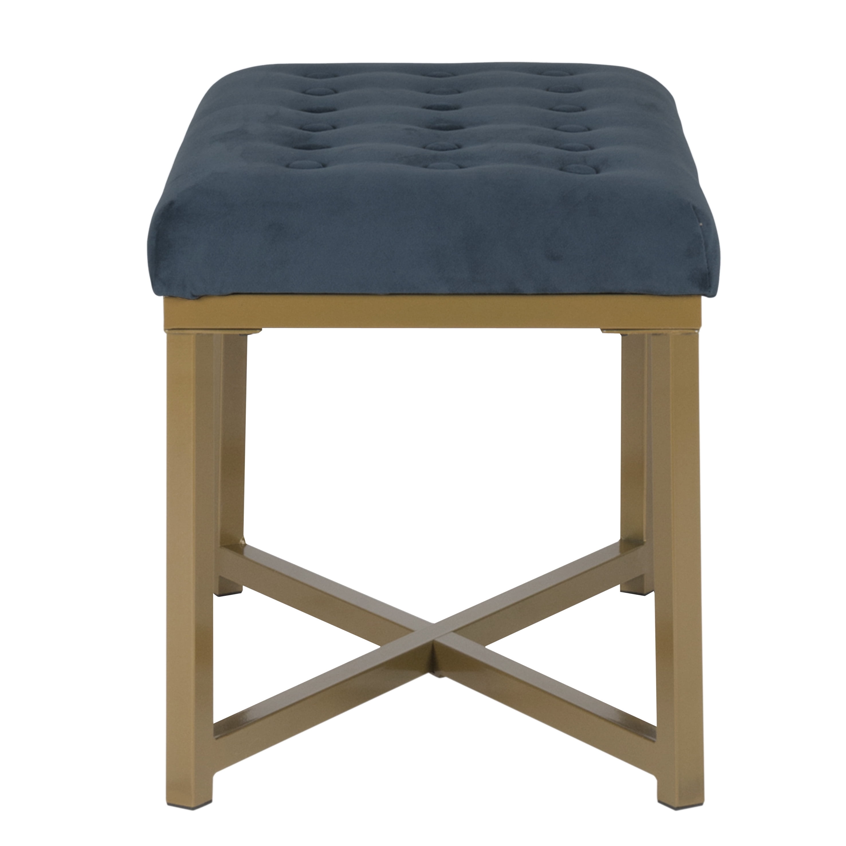 HomePop Decorative Velvet Tufted Ottoman, Multiple Colors image 4