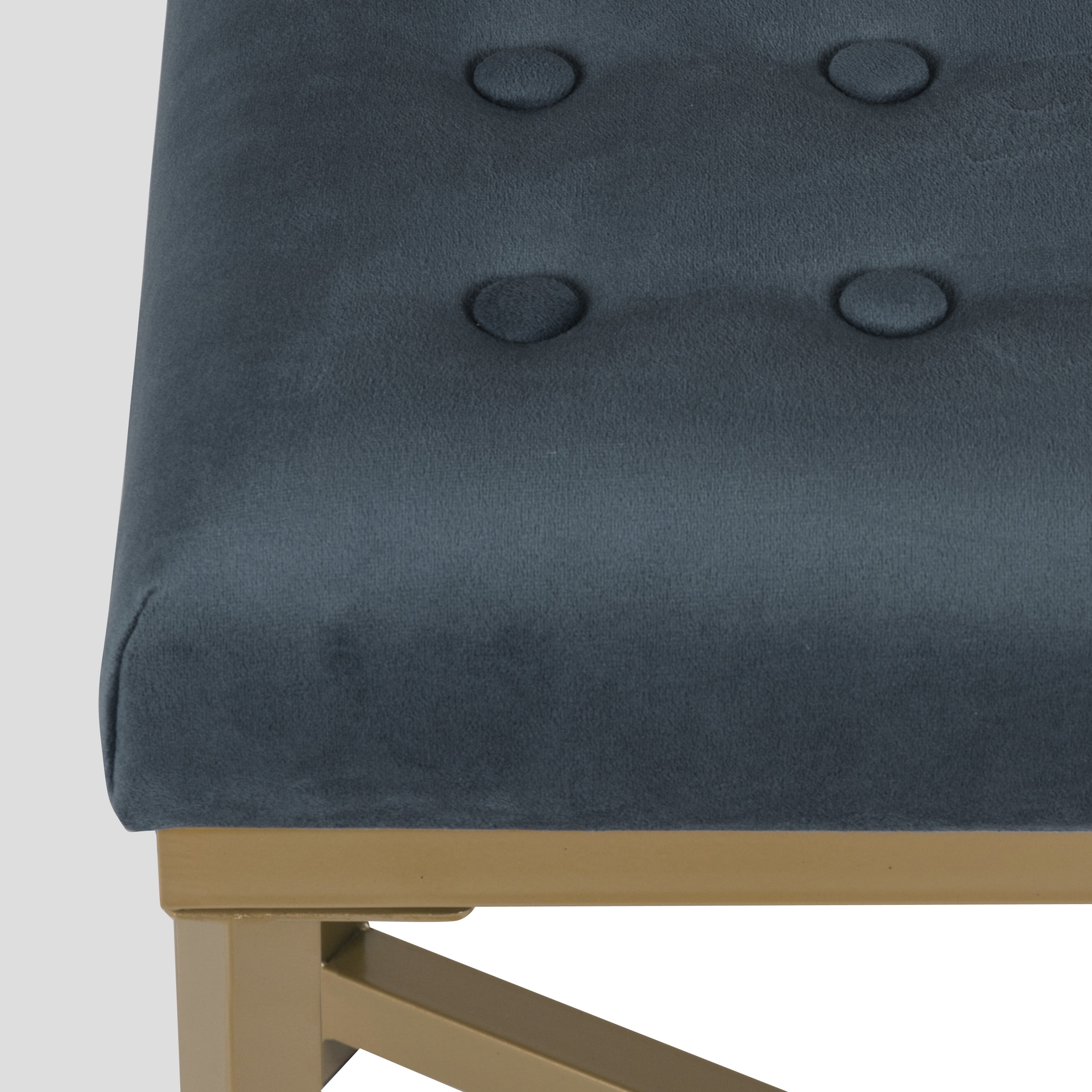 HomePop Decorative Velvet Tufted Ottoman, Multiple Colors image 10