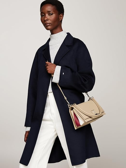 Tommy Hilfiger Leather Shoulder Bag with Removable Crossbody Strap image 2