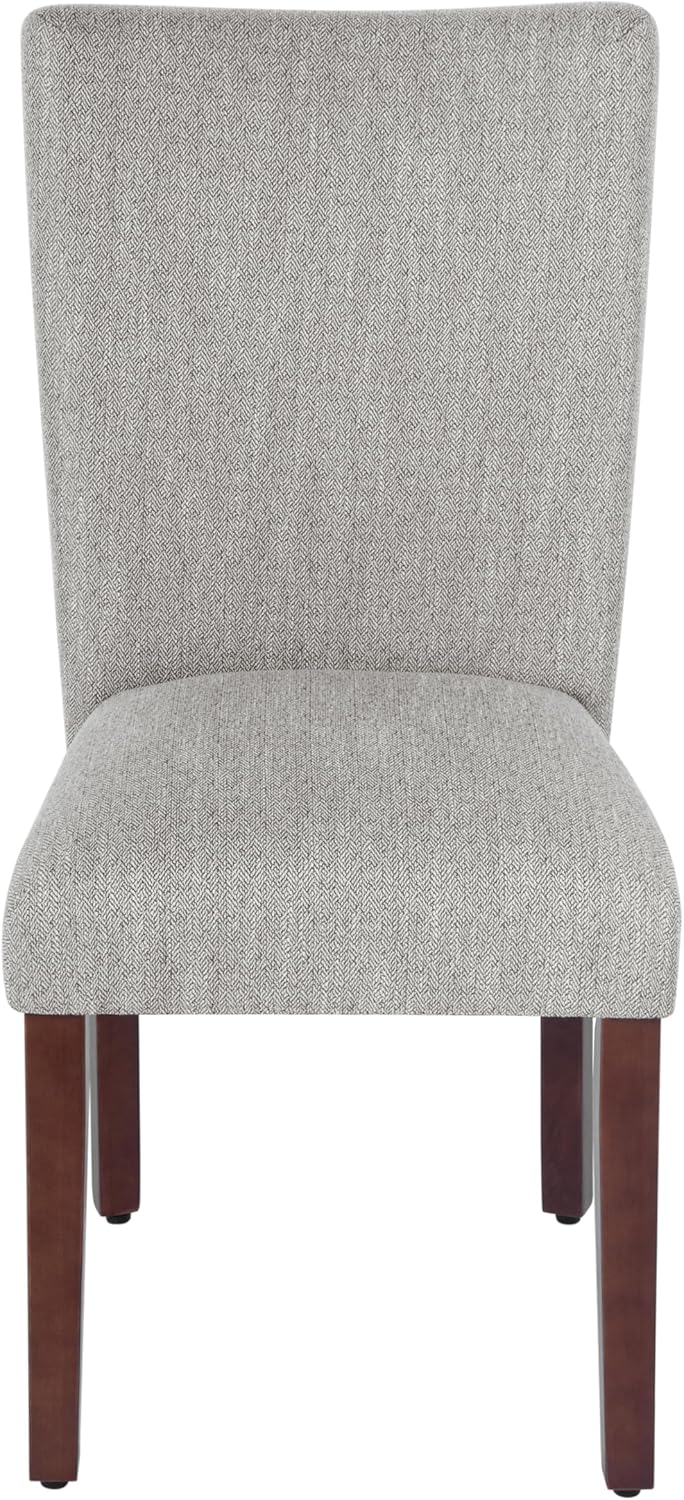 HomePop Parsons Classic Upholstered Accent Dining Chair, Single Pack, Light Grey image 11