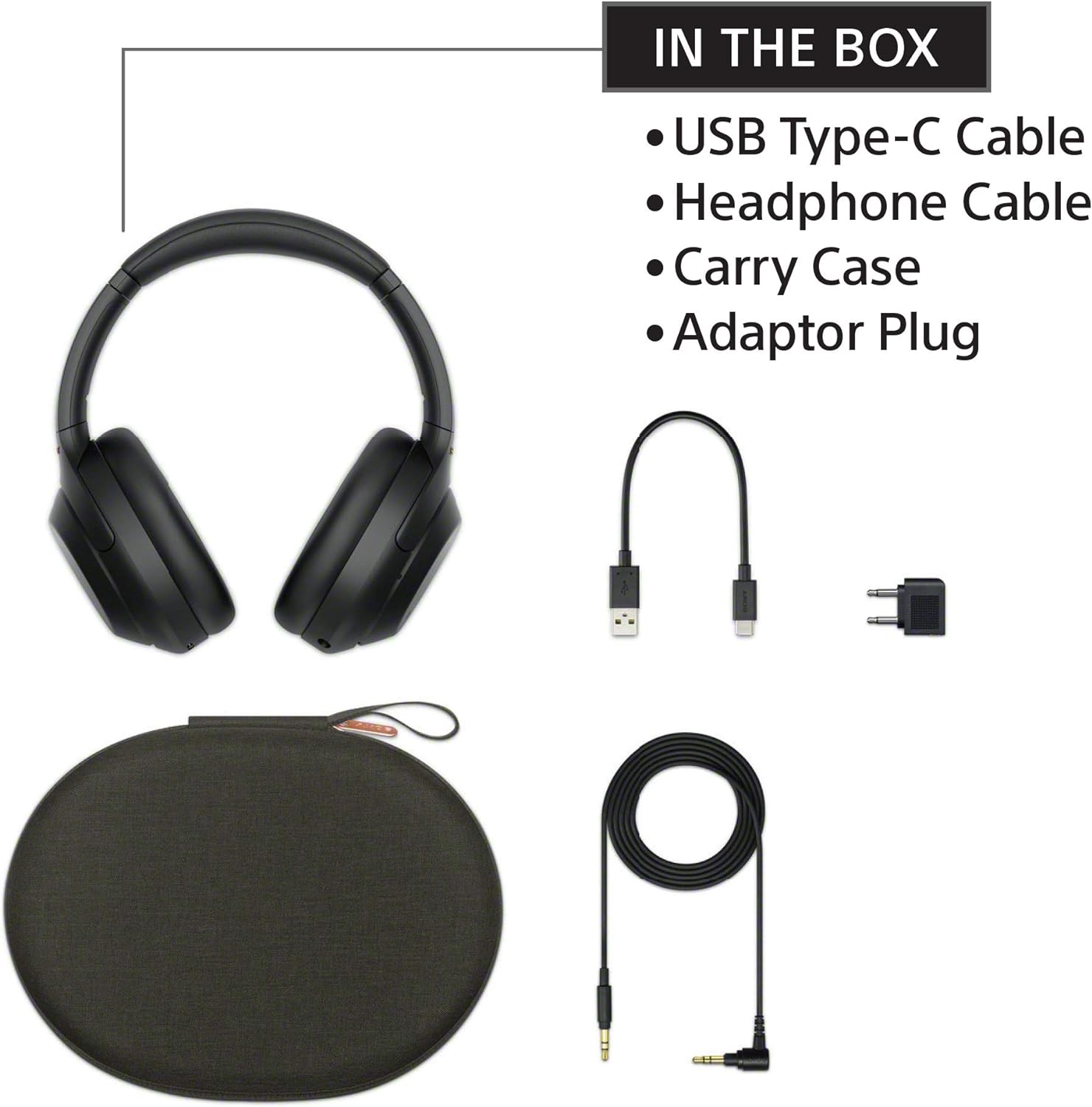 Sony WH-1000XM4 Wireless Premium Noise Canceling Overhead Headphones with Mic for Phone-Call and Alexa Voice Control, Black WH1000XM4 image 6
