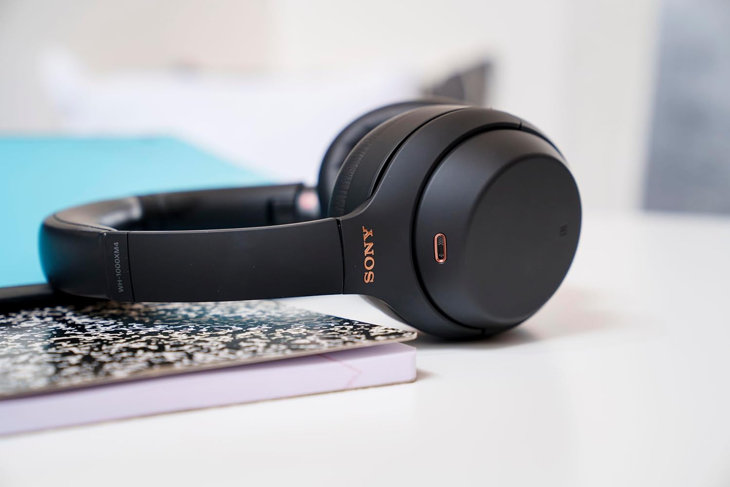 Sony WH-1000XM4 Wireless Premium Noise Canceling Overhead Headphones with Mic for Phone-Call and Alexa Voice Control, Black WH1000XM4 image 8