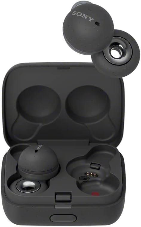 Sony LinkBuds Truly Wireless Earbud Headphones with an Open-Ring Design for Ambient Sounds and Alexa Built-in, Bluetooth Ear Buds Compatible with iPhone and Android, Gray image 2